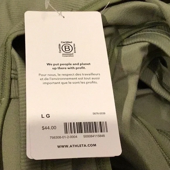 - Aurora scoop bra d-dd green NWT Athleta - Picture 6 of 7